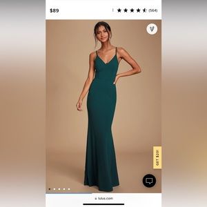 Brand new with tags never worn. Emerald green women’s formal gown
